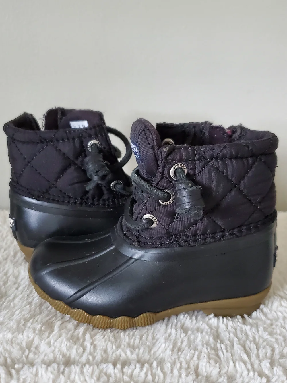 Sperry Kids Black Duck Boots
